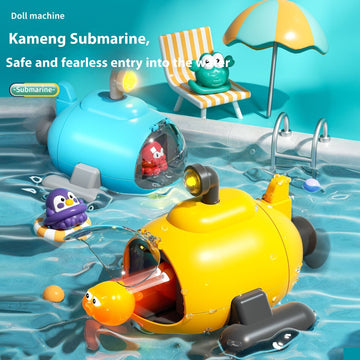 Water Toys Luminous Catapult Submarine Bath