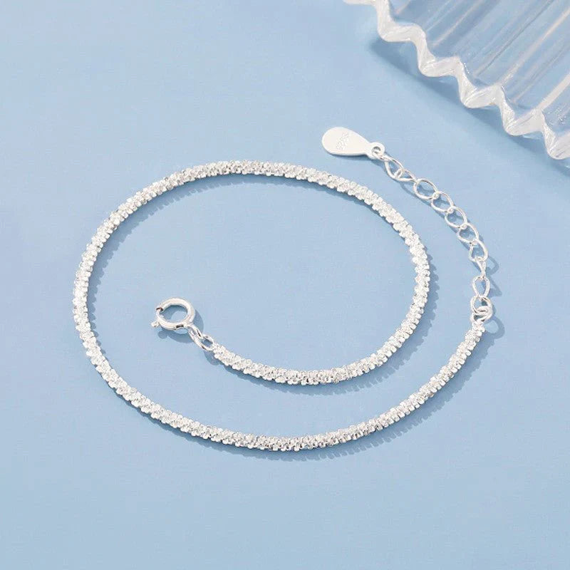 H0055 S925 Silver Bracelet Female Ins Design Cold Style Simple Graceful